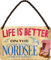 schilderkreis24 Blechschilder Kollektion 18x12cm – Nordsee, Ostsee & Meer: Dekoration & Geschenkideen mit maritimen Sprüchen (Life is better on the Nordsee)