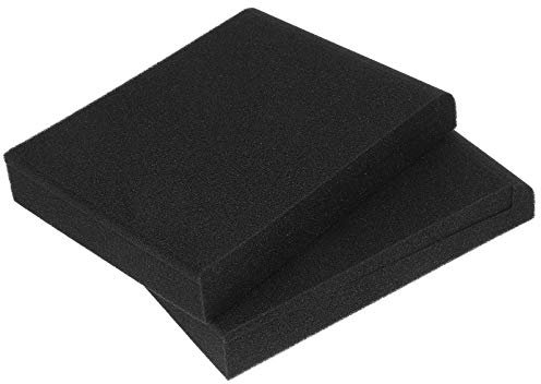 USHOBE Speaker Mount Speaker Mount 2pcs Studio Isolation Pads Small Speaker Foam Pads Practical Speaker Pad Speaker Isolation Mat High Density Acoustic Foam (4 Inch) Speaker Mounts Speaker Mounts