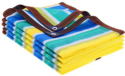 LIGUOYI A Prueba De Viento Pergola Multicolor Pergolas Baratas para Jardin-85% BloqueUV 500x600cm(197x236) Resistente Al Desgaste Esquineros Reforzados, para Terraza Jardín Camping Toldos