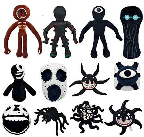 Doors Plush - Monster Horror Game Stuffed Figure Dolls, Game Room Ornaments, Gift for Halloween Christmas Birthday Party (02)