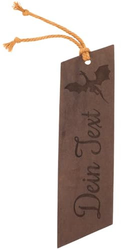 Personalisiertes Lesezeichen - Leder, Korkstoff - einzigartiges Design trifft auf Nachhaltigkeit - Bookmarks & Beyond (Leder Nachhaltig Braun)