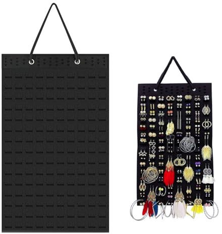 Trsnzul Porta Gioielli da Appendere 1 Pezzo Porta Orecchini Organizer Organizzatore per Orecchini da Appendere Portaorecchini Organizer per Appendere con Gancio Porta Orecchini da Appendere