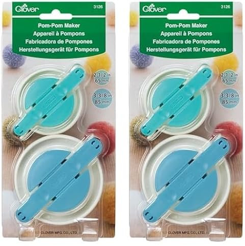 Clover 3126 Herstellungs-Set für Pompoms, groß (Packung mit 2)