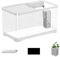 Anfänger-Aquarium-Paket | Aquarium-Starter-Set | Aquarium-Set, kreatives Fischaquarium mit Korb, vielseitige Aquarien für Quallen, Guppys, Garnelen, Goldfische, Einrichtung EIN