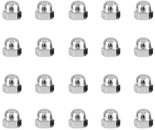 20 Pcs Acorn Cap Nuts, M4 Stainless Steel Hex Dome Cap Nut for Screws and Bolts