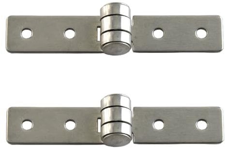 2 Pcs Piano Hinges Continuous Hinge Butt Hinges Stainless Steel Hinges Butt Hinges for Internal External Doors with Screws for Gate Windows Closet Drawer Boxes Cabinet Door Window Boat