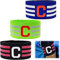 Qehyuelefu 3 Stück Kapitänsbinde Kinder, Fußball Kapitänsbinden, Sport Kapitän Manschette Kapitänsflügel, Verstellbare Captain Armband, Multicolor Spielführerbinde Elastic Kapitäns Armbinden