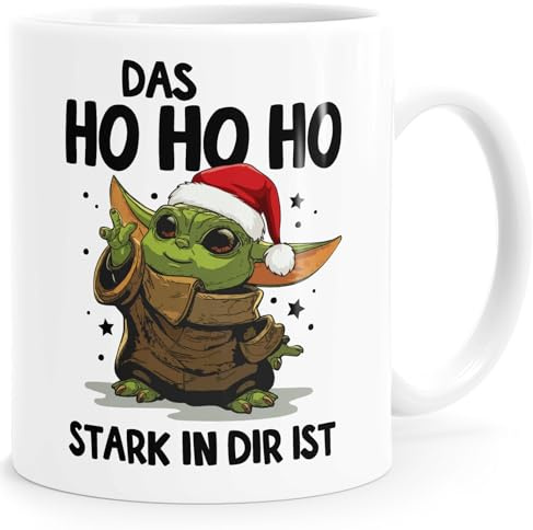 MoonWorks Kaffee-Tasse Weihnachten Das HoHoHo stark in dir ist Baby- Spruch lustig Weiss standard