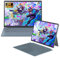 Win 11 Pro/Office 2019: laptop 2 in 1 da 14 pollici 2K IPS (1920 x 1200), tablet touch screen di 12a generazione Alder Lake N95 (fino a 3,4 GHz), 16 GB DDR4, dotato di KB/BT 5.0 magnetico/portatile