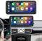 Ninetom Autoradio 12,3 Zoll Touchscreen mit kabellosem Carplay und Android Auto für 2013-2015 Mercedes Benz E-Klasse W212 NTG4.5/4.7, unterstützt Mirrorlink, Kamera, Navigation