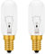 Caldarax 2 Pack E14 40 Watt Cooker Hood Light Bulbs, Dimmable, E14 Small Edison Screw Incandescent Bulb, Warm White 2700K, 350lm, T22 Tubular Bulb for Extractor Fan, Sewing Machine, Refrigerator