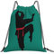 Rucksack Mit Kordelzug Karate Männer Druck Klapprucksack Mädchen wasserdichte Gymnastikbeutel, Für Strandurlaub, Schule, Schwimmen, 36x42cm
