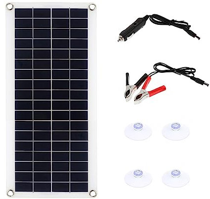 Kit de Panel Solar portátil de 300 W Placa Solar de Interfaz de Carga USB con Controlador Células solares Impermeables for teléfono RV Coche(Only Solar Panel)