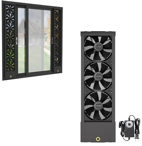 Ventilateur d'échappement rétractable à vitesse variable, design sans perforation pour la maison, la cuisine, la chambre à coucher et le bureau, 35-140 cm