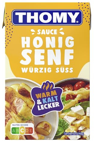THOMY Honig-Senf Sauce, 1er Pack (1 x 250ml) | Helle Sauce, ideal zu Salat und Fisch