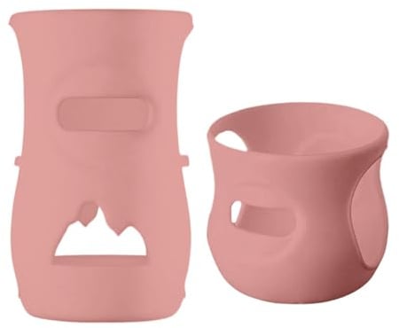 Housse En Silicone Pour Biberon – Protecteur De Bouteille En Verre Compatible Avent, HousseDe BouteilleAnti-fuite Et Résistante Aux Chocs, Housse De Protection Souple | Poignée De Bouteille Conforta