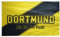 Flaggenfritze Fahne/Flagge Dortmund Streifen - Die Nr.1 im Pott + gratis Sticker