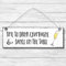 Time to drink champagne - Dekoschild Türschild Wandschild aus Holz 10x30cm - Holzdeko Holzbild Deko Schild
