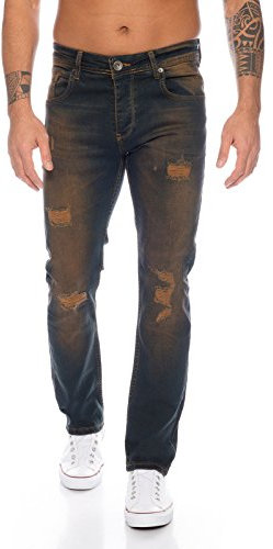 Rock Creek Herren Jeans Dirty Wash RC-329 [W40 L36]