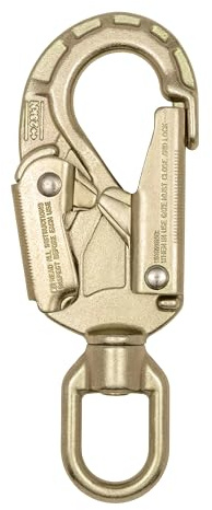 ProClimb 23 kN Forged Steel Safety Snap Hook with Double-Action Gate - Fall Protection Hook Safety Snap Swivel - Work Safety Equipment - Snaphook for Climbing