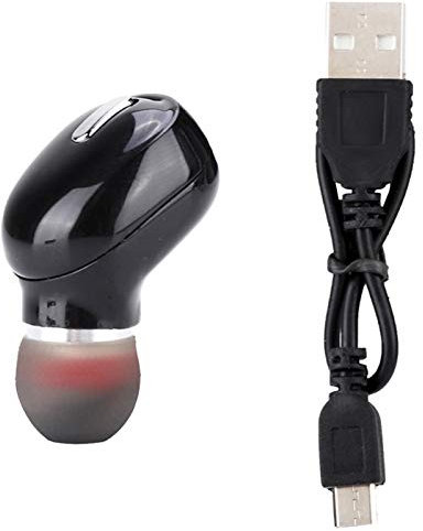 Auriculares inalámbricos, mini deportes auriculares inalámbricos Bluetooth 5.0 soporte 5H Playback TWS Auriculares universales con micrófono para deportes, ocio, conducción, oficina, etc.(Negro)