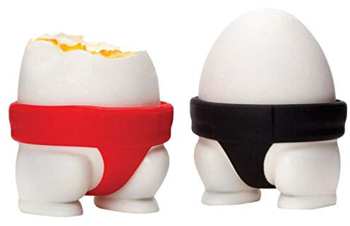 Frmarche 2pcs Coquetiers en Silicone Portable Sumo de Forme Antidérapant Durable Cuisine en Silicone Coquetier