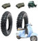 2 Reifen 3.50 – 10 + Kammern Reifen 6PR Cross mit Dübeln für Ape Piaggio Vespa PX 125 Primavera 150 200