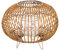 Lanterne Photophore Rond sur Pied en jonc, Collecion Nature, 21 x 32 x 32 cm