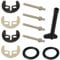 2 Set Basin Washer Sink Monobloc Mixer Tap Fixing Fitting Kit Bolt Kitchen Bracket,M8 Basin Washer Sink Monobloc Mixer Tap Fixing Fitting Tool Kit (Double Hole)