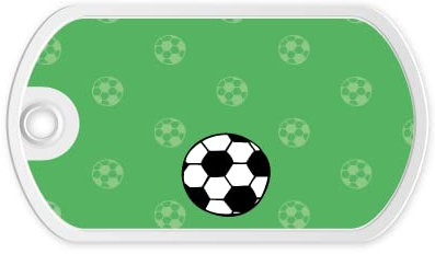 gutmarkiert – Personalisierter Taschenanhänger für Kinder – Personalisierter Anhänger mit Namen und Telefonnummer – Perfekt als Schlüselanhänger oder Kofferanhänger für Kinder – Fußball