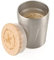 TROIKA Tasse isotherme avec couvercle gravé pour boissons chaudes en acier inoxydable et bambou - Couleur : argenté/marron - 160 ml - CUP75/ST