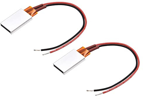 sourcing map PTC Heating Element 12V 7W-50W 200C Consistent Temperature Ceramic Thermostatic for Heating 2pcs