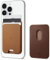 Spigen Valentinus MagFit Magnetischer Kartenhalter 3-Karten Kompatibel mit iPhone 16/15/14/13/12 Modelle Magsafe Wallet - Braun