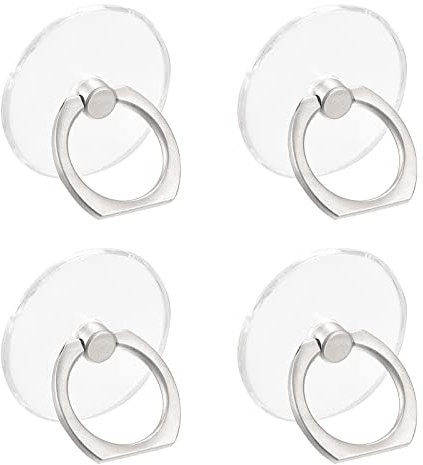 sourcing map 4Stk. Transparente Telefonring Halter, klarer Fingergriff (Roundform) für Handy, Hülle, Tablet