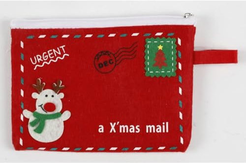 BURI 12x Filz Geschenktaschen Briefumschlag Weihnachten Verpackung Dekoration Schmuck