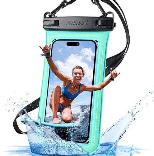 IPX8 wasserdichte Handyhülle, Unterwasser Handytasche Waterproof Phone Case für iPhone 14 13 12 11 Pro Max XS Plus XR X Galaxy S21 Samsung S22 bis zu 6.8 Zoll, wasserdichte Handytaschen