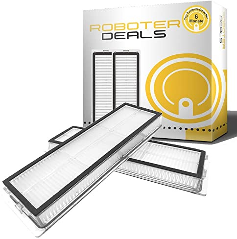 Roboter Deals - Feinstaubfilter, Ersatzfilter, FiIlter (2 Stück) für Dreame W10 u. W10 Pro Staubsaugroboter - mit 6 Monaten top Zustands Garantie