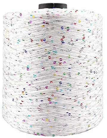 Summer Ice Silk Glitter Garn Pailletten Garn Handhäkelgarn Stricken Kleidung Nadelarbeit, 02