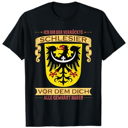 Schlesien Provinz Schläsing Polen Deutschland Breslau Flagge T-Shirt