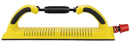 Durratou 1 STÜCKE Handheld Sander Manuelle Schleifpapier Werkzeug Schleifblock Staubabsaugung Gelb Hand Polierer Schleifmaschine für Metall Arbeit