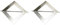GARDINIA Dekospange Uranus mit Stab, Vorhang-Raffhalter zum Dekorieren/Raffen von Stoffen und Vorhängen, Außenmaß Ø 14,5 cm, Metall, Edelstahl-Optik (Packung mit 2)