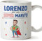 Mugffins Tazza Personalizzata in ceramica per MARITO 11 oz / 350 ml - In italiano - Sei Super! - Idea regalo per compleanno, anniversario, natale
