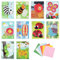AUAUY 10 Stück Mosaik-Set für Kinder, Unterhaltsame Kunst- und Bastelprojekte für Kinder, Glitter Moosgummi Mosaik-Bild, DIY Kinder Bastelset Geschenke für Mädchen Jungen Basteln ab 4 Jahre