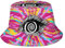 GeRRiT Trippy Fischerhut, bunter Hut, Sommer, Reisen, Sonnenhut, Unisex, Strandhut, Fischerhüte, Trippy-2, One size