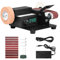 Mini Ponceuse à Bande, Ponceuse Électrique 350W 10000 tr/min, Contrôle Variable Infini, Affichage LED, Mini Polisseuse de Bureau pour Métal Bois Aluminium Bricolage Artisanat en Bois avec 10 Bandes
