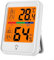 Digitales Thermometer und Hygrometer, elektronisches Feuchtigkeits- und Temperaturmessgerät für den Innenbereich, mit magnetischer Hintergrundbeleuchtung, großer Bildschirm (MC41S weiß)