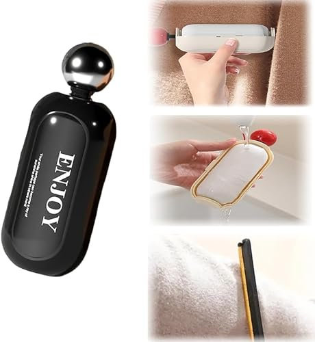 Enjoy Portable Lint Roller, Good Life Lint Roller, Reusable Mini Lint Roller Pet Hair Remover, 2 in 1 Washable Lint Remover, Sticky Lint Roller Ball for Clothes, Furniture, Dog & Cat Hair