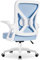 Airchros Chaise Bureau, Chaise de Bureau Ergonomique avec Support Lombaire Ajustable et Accoudoirs Pliables, Siege Pivotant à Hauteur Réglable, Bleu