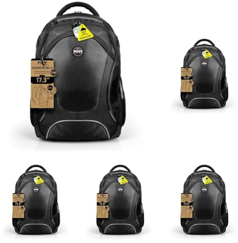 Port Designs Sac à Dos pc pour Ordinateur Portable avec Protection de Pluie Urban courchevel 20 litres 14/15.6 Pouces Noir (Lot de 5)