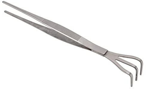 Ailgely Edelstahl Bonsai Rake, Ergonomischer Griff, Robustes und Rostsicheres Stecker Zum Lösen von mit Pinzetten für Bonsai-Anfänger (Gerade)
